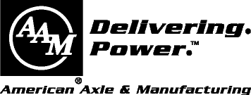 (AMERICAN AXLE & MFG LOGO)